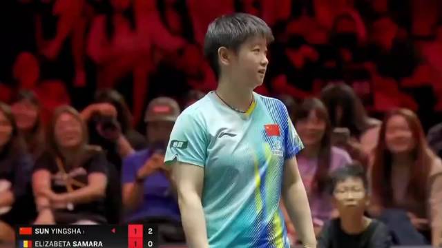 孙颖莎主动提醒对手挑战鹰眼归还误判分后3-1战